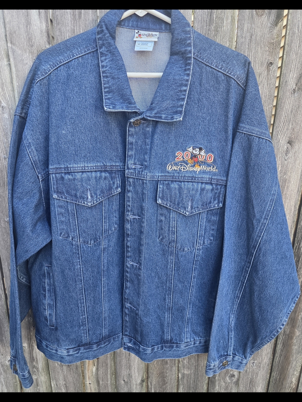 Walt Disney World VINTAGE 2000 XL Embroidered Denim Jacket